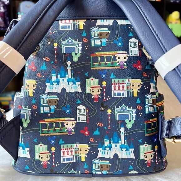 Dapper Dans Loungefly Mini Backpack Main Street NWT AOP 1 of 3 Disney NWT - Picture 8 of 8